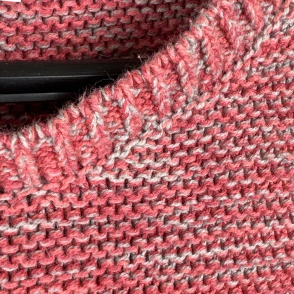 BDG Men's L Crew Sweater Pink Coral Gray Marled - Picture 8 of 14